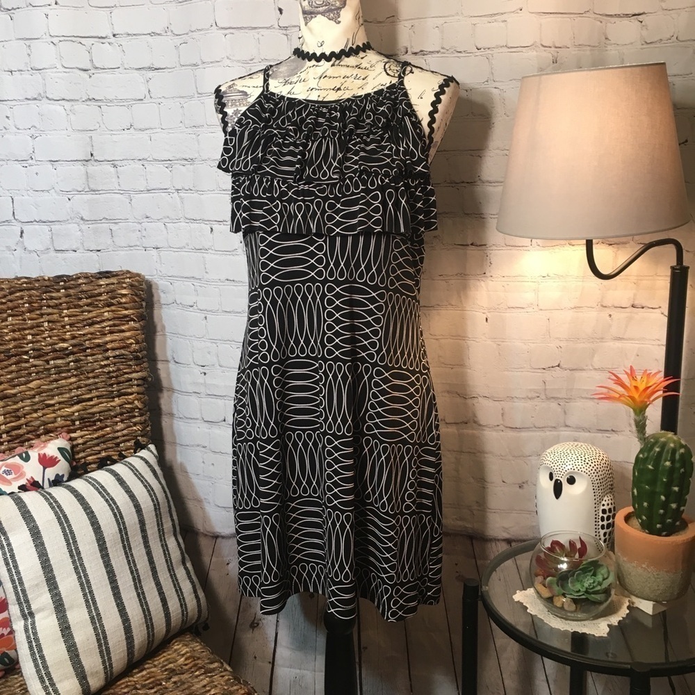 Sweet Storm halter ruffle dress